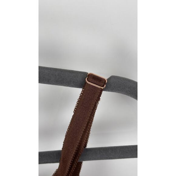 Victorias Secret Smooth Lace Lightly Lined Classic Demi Bra Womens 38B New Brown - Picture 7 of 9